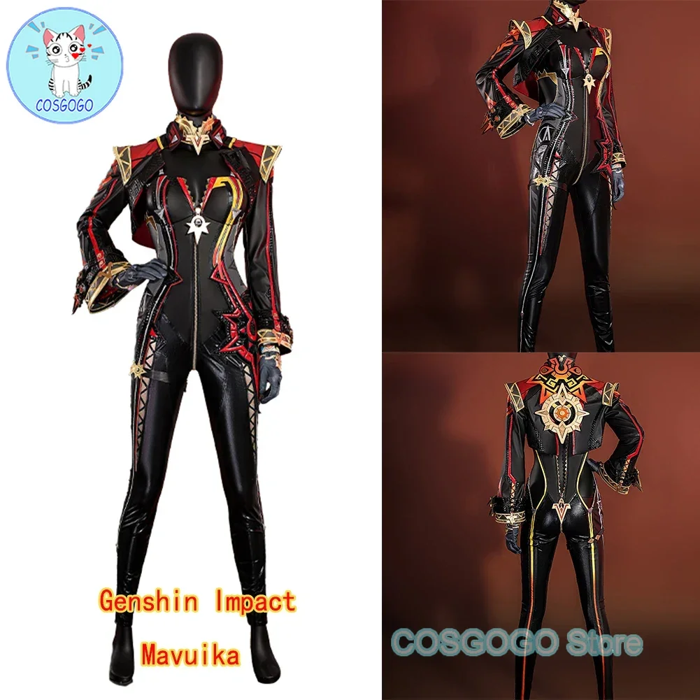 COSGOGO Mavuika косплей костюм игра геншин воздействие Бог войны Униформа серьги