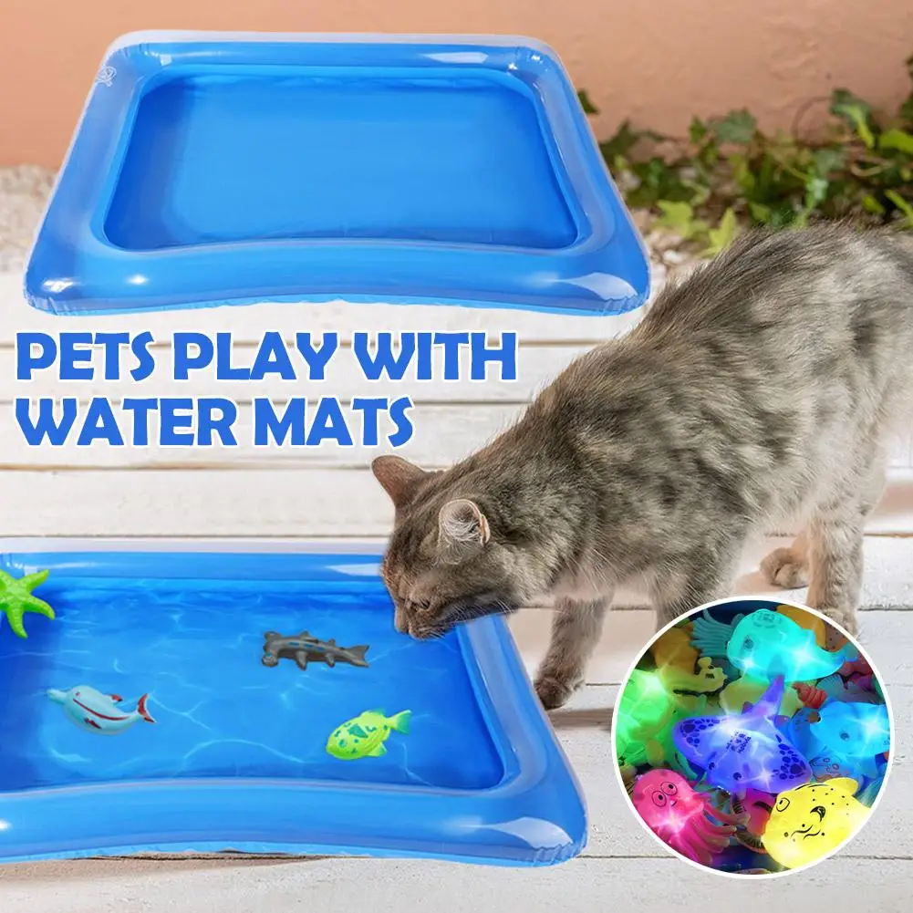 TPets играйте с водяными ковриками утолщенный датчик воды развлекайте рыбу