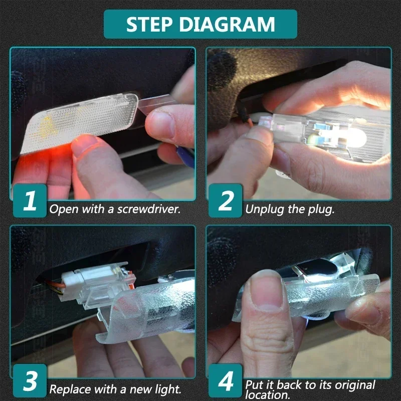 2 шт. для Teana J31 Sylphy X-trail T31 Murano Z51 GT-R R35 светодиодный светильник двери автомобиля