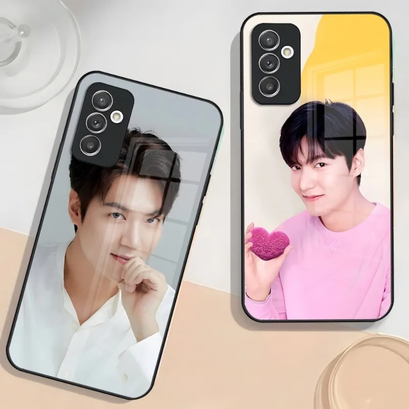 Чехол Lee MinHo для телефона Samsung S23 S22 S21 S20 S10 A32 A52 A72 A12 A51 Note20 из закаленного стекла