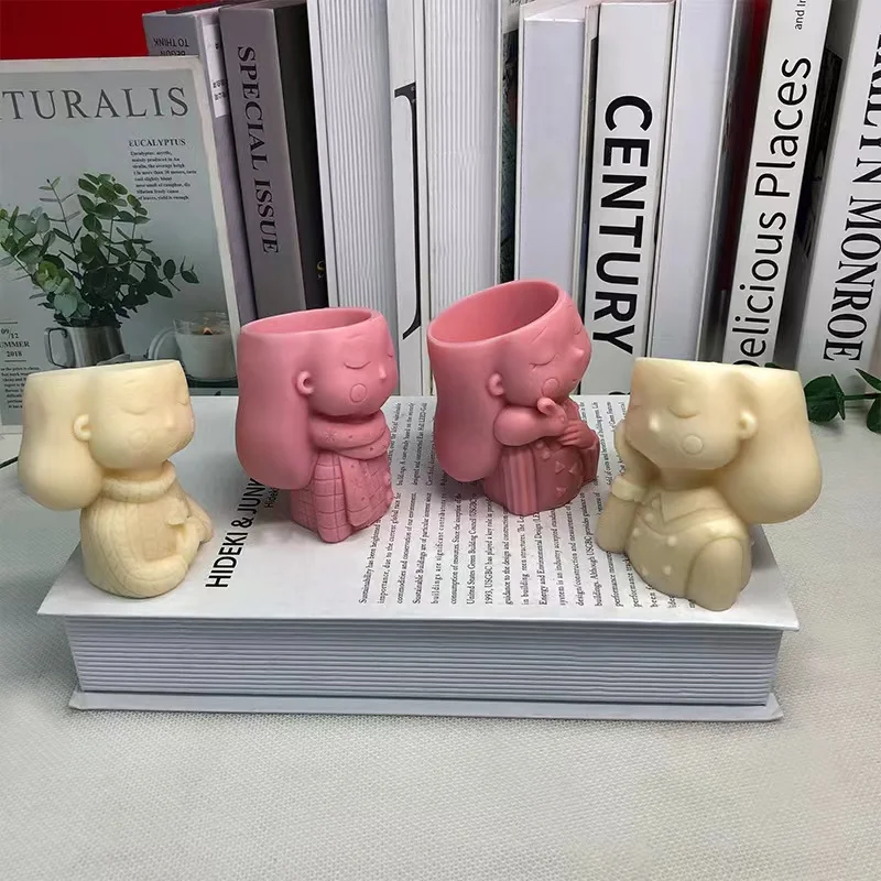 Силиконовая 3D форма для девочек инструменты изготовления цветочного горшка