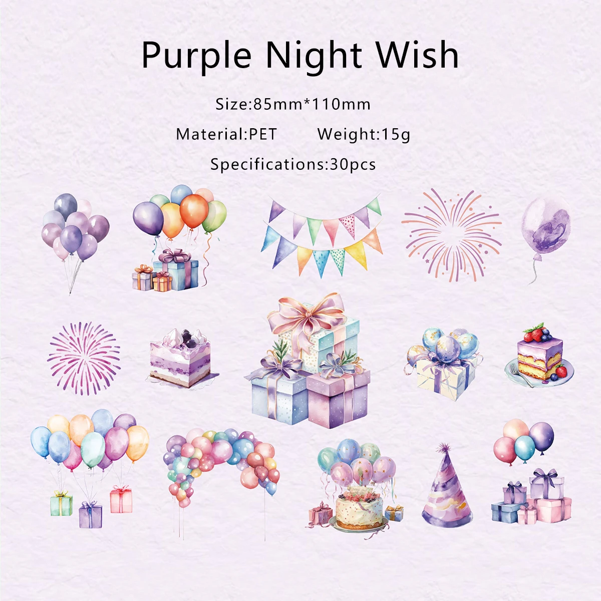 

Канцелярские наклейки Kawaii 30 шт.