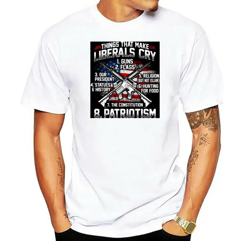 Donald Trump Shirt MAGA Liberals Cry Political Amendment New Men's Tee Shirt Short-sleeved Tee Tshirt