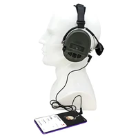 tactical headphone hearing protection noise reduction msasordin ipsc headset tci liberator ii neckband shooting headset