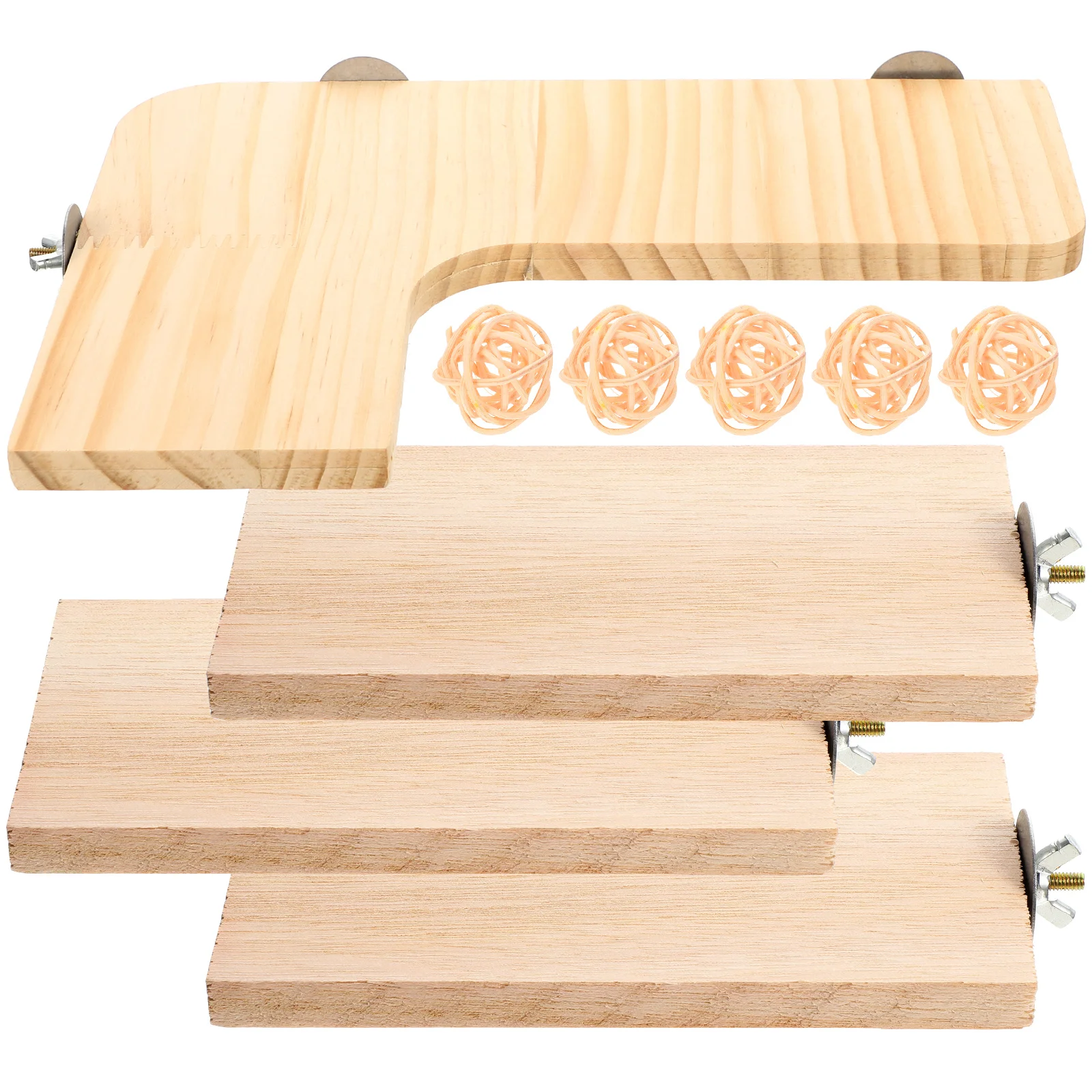 

Hamster Jumping Platform Chew Toys Delicate Climbing Board Wooden Perch Stand Chinchilla Household Pet Squirrel Home