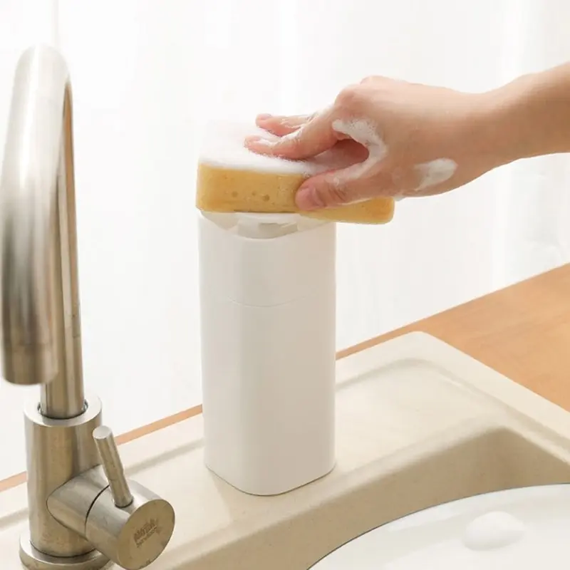

Press Type Soap Dispenser Kitchen Sink Countertop Soap Storage Container