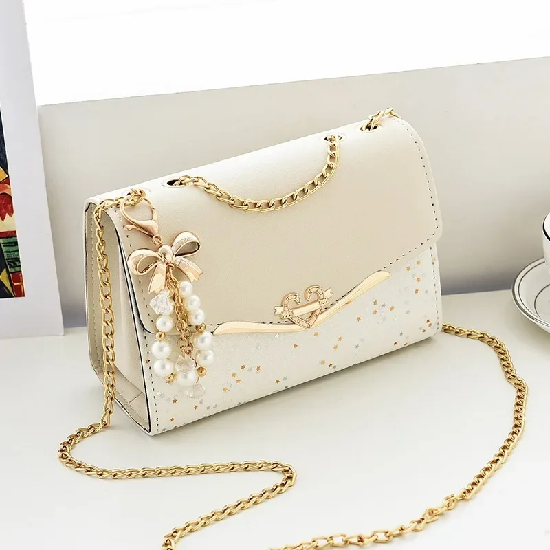 

Women's Bag New All-matching Diagonal Sequins Fashion Korean Satchel Hand Bag