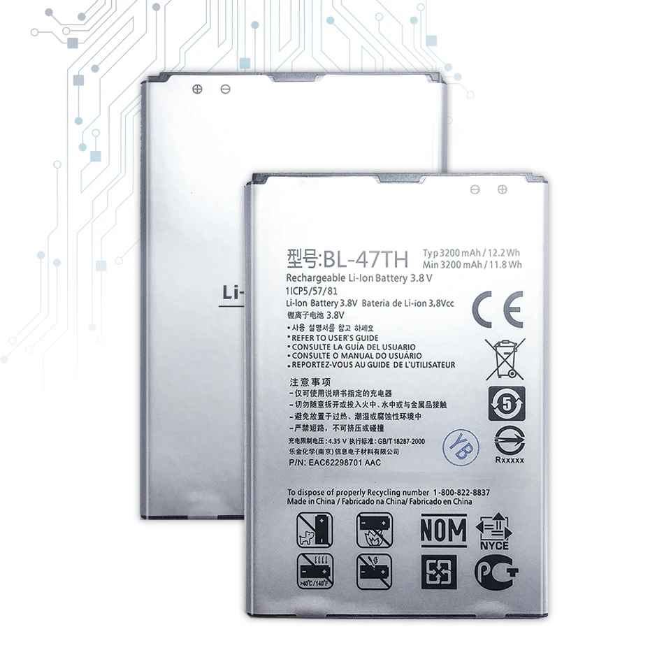 

BL-47TH Replacement Battery For LG Optimus G Pro 2 F350 D837 D838 LTE-A Battery BL 47TH BL47TH 3200mAh with Track Code