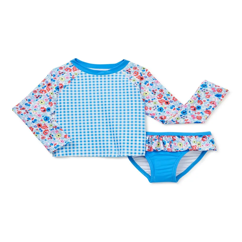 

Toddler Girl Gingham Rashguard Swim Set, 2-Piece, Sizes 12M-5T