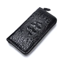genuine leather mens wallet luxury business high quality trend purse large capacity handbag multiple card positions clutch bag