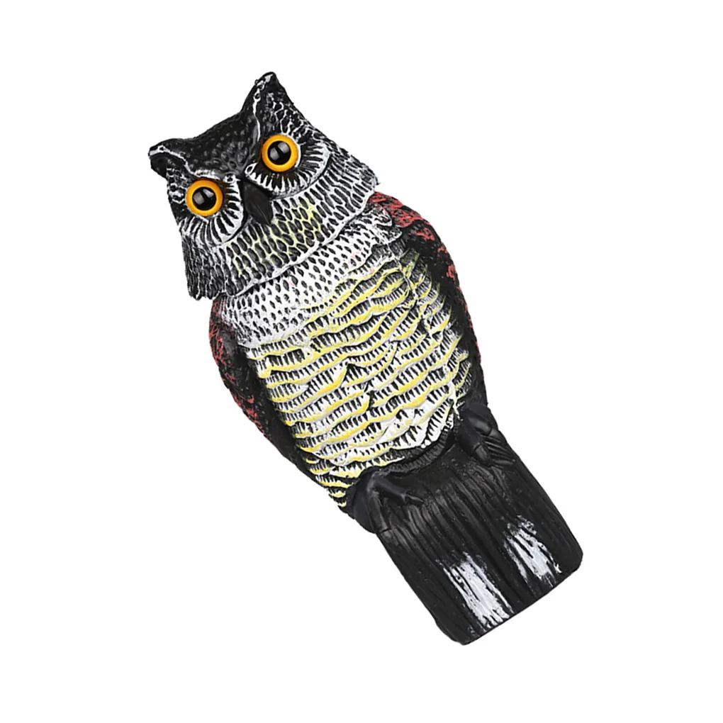 

Owl Cartoon Animal Simulation Sculpture Decoration Garden Interior Decoration Accessories Craft Pest Control, Shaking Head Style
