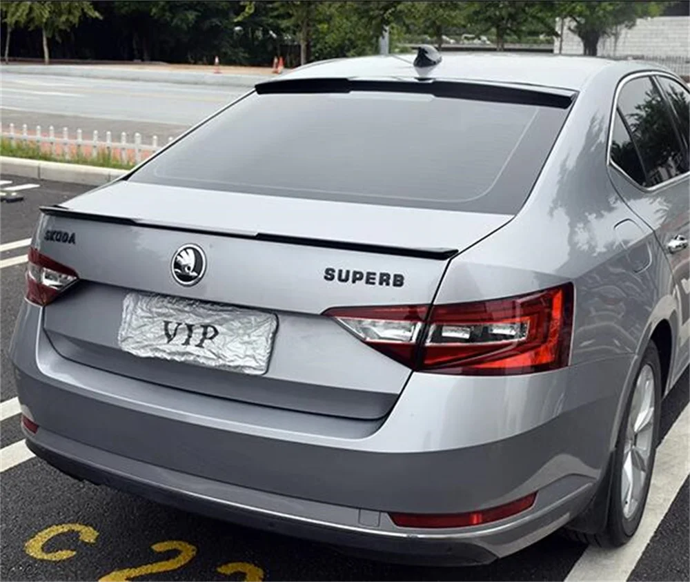

Для Skoda, спойлер на крышу 2016, 2017, 2018, 2019, багажник из углеродного волокна, крыло, задний спойлер, украшение, автомобильные аксессуары