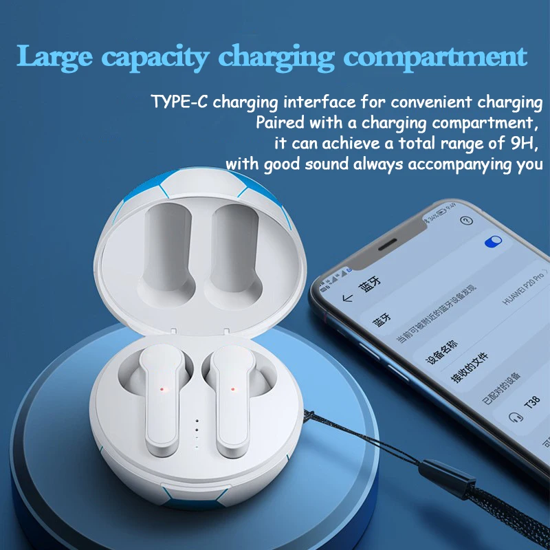 Беспроводные наушники Tws с поддержкой Bluetooth 2024 дюйма