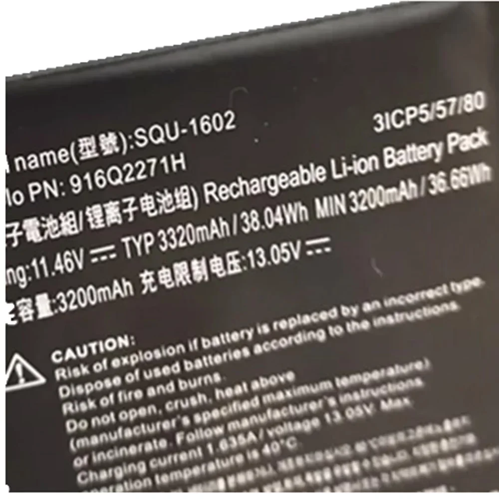 Оригинальный аккумулятор для ноутбука Hasee 916Q2271H 3ICP5/57/80 X5-CP5D1 CP5E1 CP5S1 11 46 В 38 04 Втч 3320