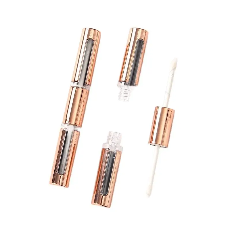 

10/30Pcs Empty Lipgloss Containers Tubes 4ML Double-End Rose Gold Lip Gloss Tube Cosmetic Pakaging Container Lip Gloss Tubes