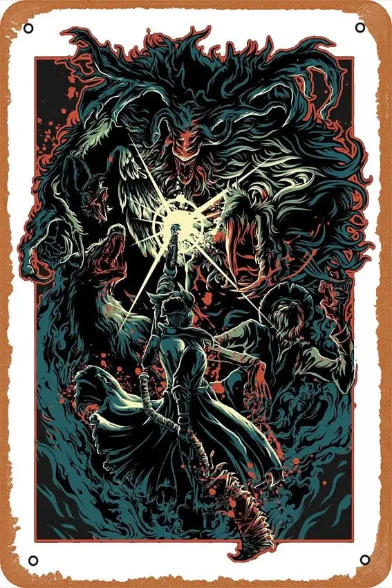 Постер оловянный в стиле ретро 8 х12 дюймов