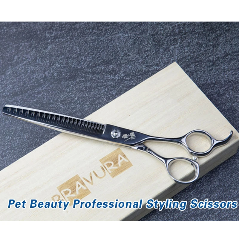 Профессиональные ножницы для разбавления домашних животных красоты 7 дюймов 23