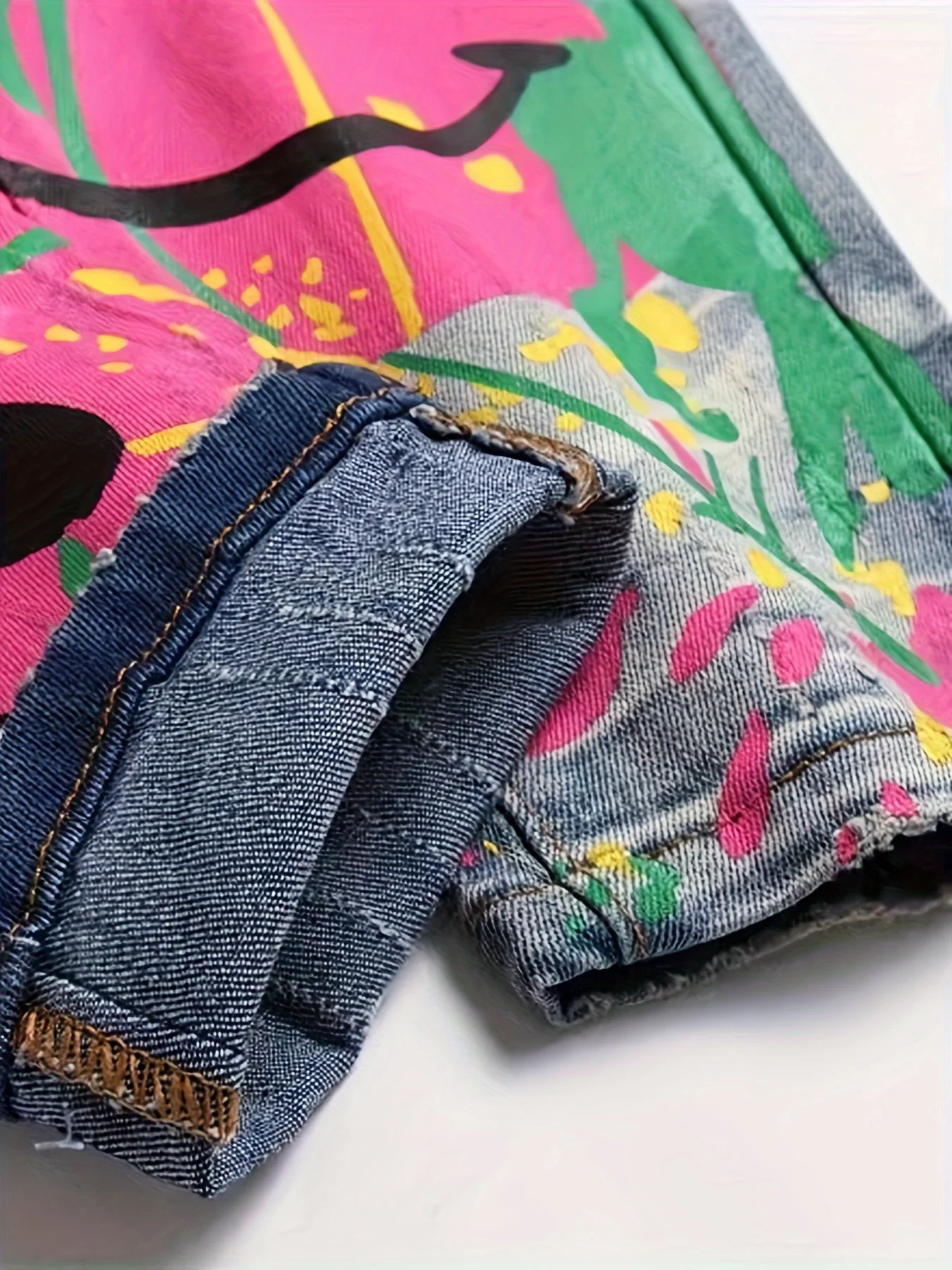 Мужские эластичные джинсы четырехсезонного цвета с графическим принтом и