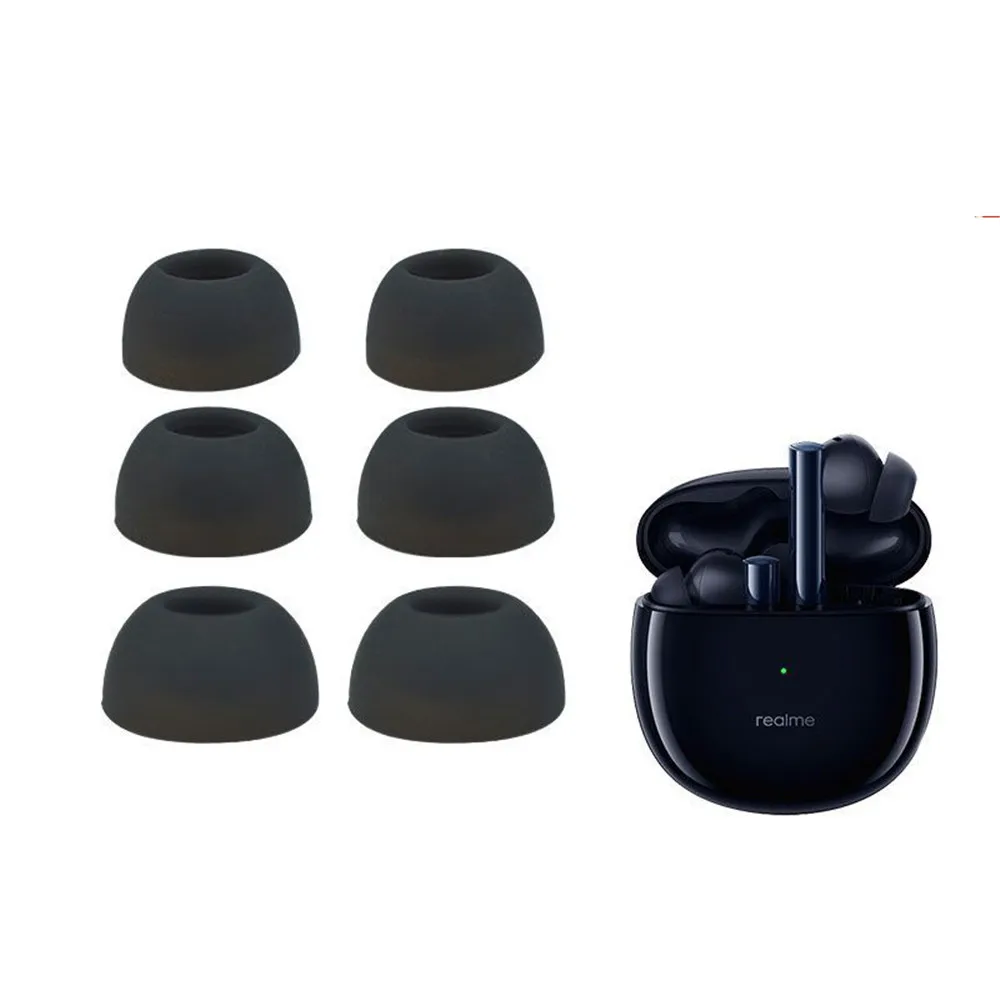 

6pcs Eartips Eargels for Realme buds Air 2 Earbuds Tips Cover Earphone Replacement Accessories Silicone Ear Buds Tips Gels