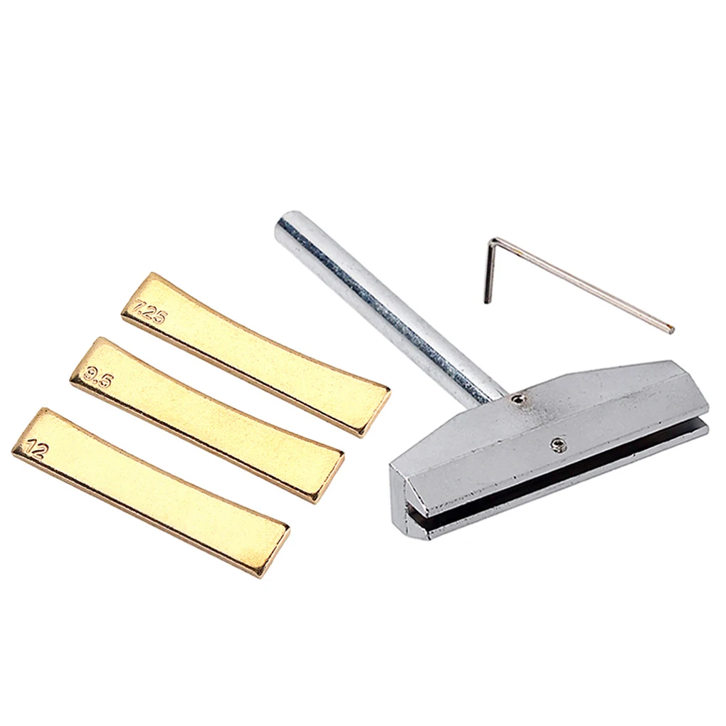 

Acoustic Guitar Bass Fret Press Caul Kit Portable Fretboard Insert DIY Crafting Repair Tool Set Fretting Handtool