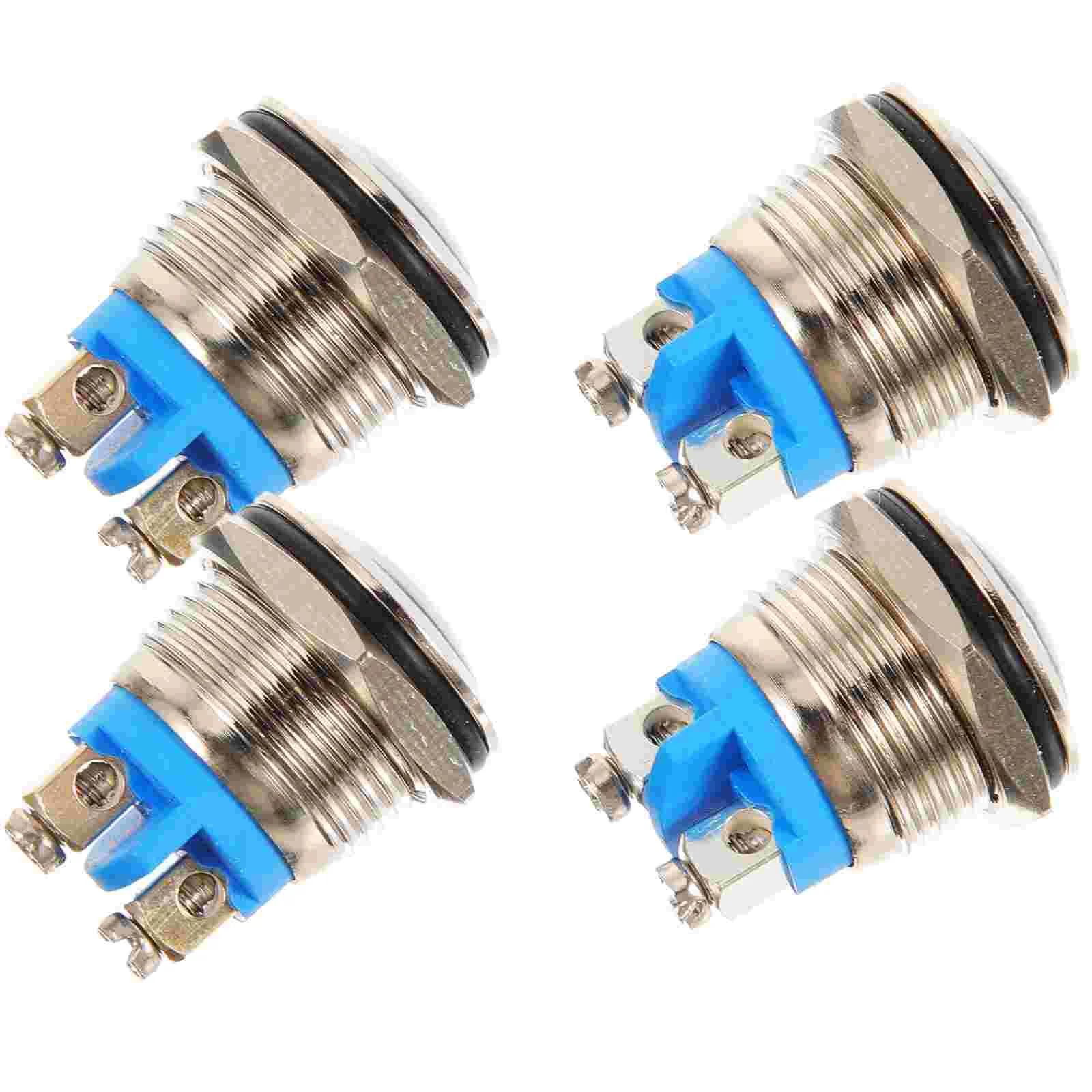 4 шт. кнопка дверного звонка универсальный компонент проводной никелированная