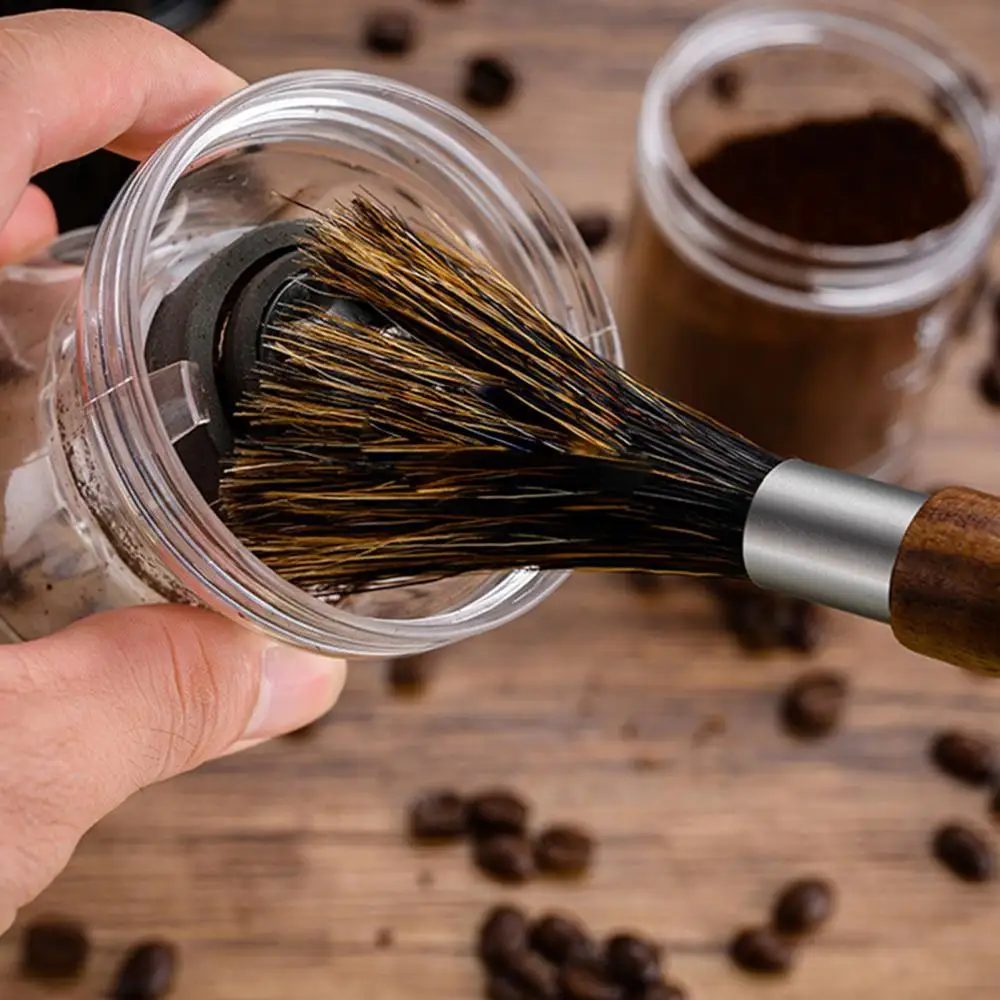 

Деревянная ручка с длинной тонкой щетиной, чистящее средство для кофемашины, бытовые чистящие инструменты, аксессуары