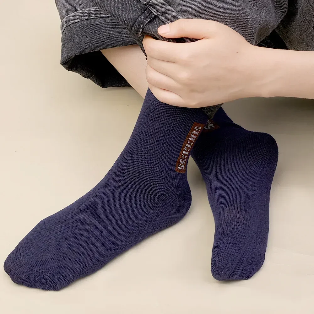 

Носки мужские из мягкого волокна, деловые дышащие спортивные до щиколотки, хлопковые, дезодорирующие, для осени и зимы, 6 пар