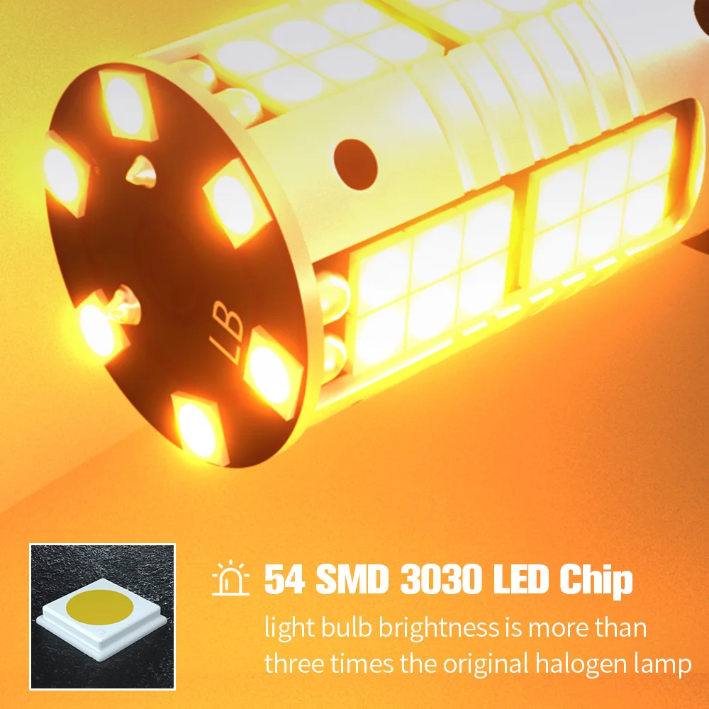 2pcs LED Turn Signal Light Blub Lamp WY21W T20 7440A Canbus For Infiniti G20 G35 G37 G25 M45 M35 M37 M56 Q45 Q50 Q60 Q70 Q40 - купить по