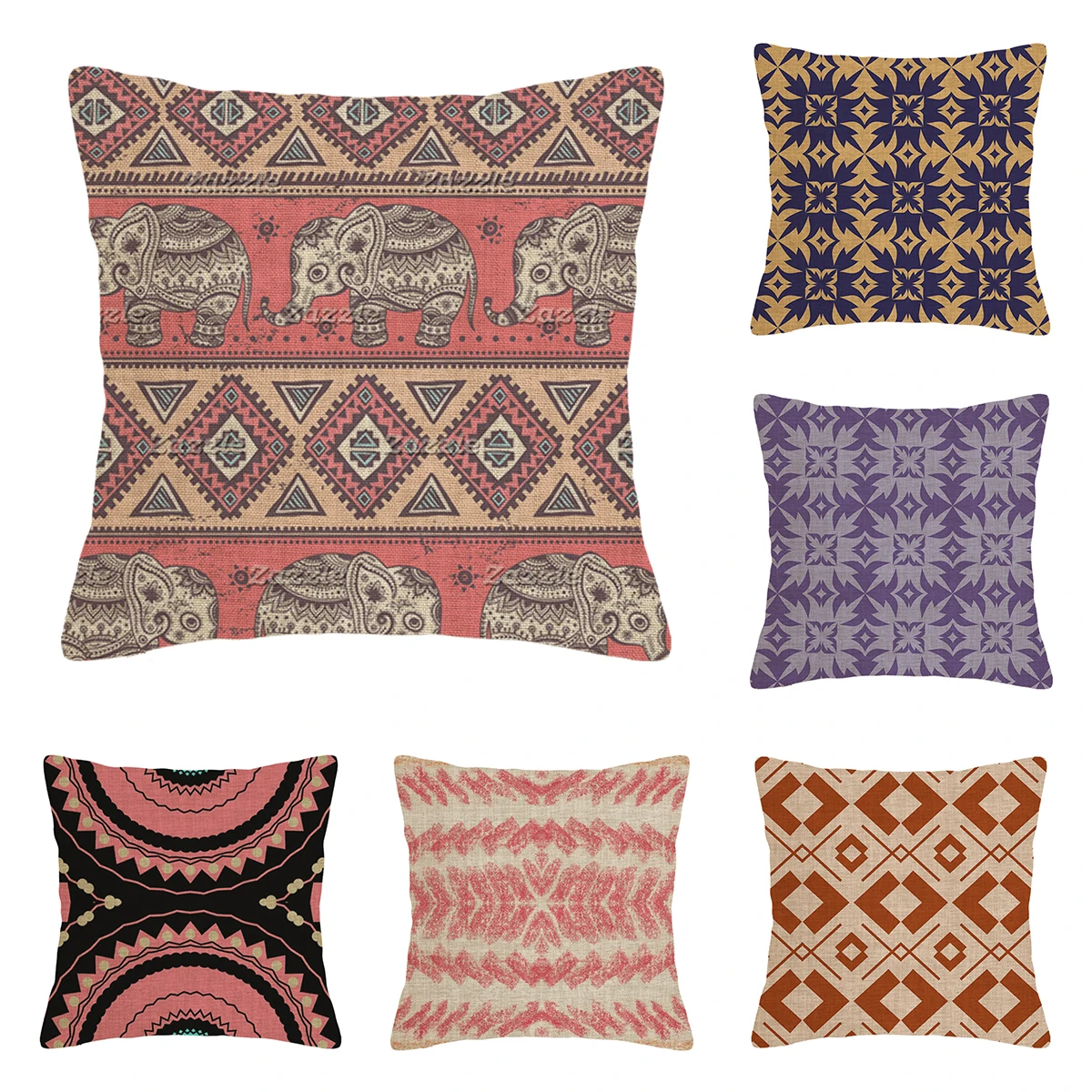 Декоративная наволочка для подушки в стиле бохо 45 х45 40 х40 см 60 х60