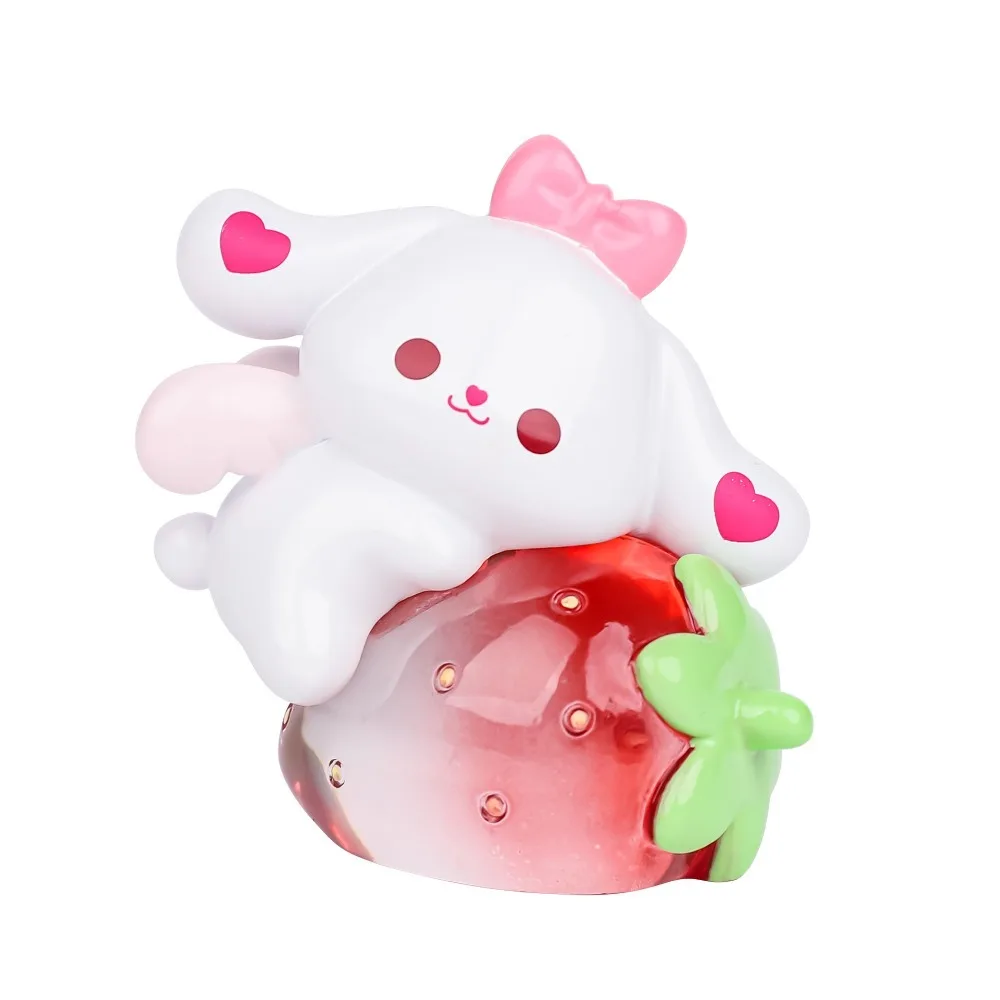 Ремесла из смолы фигурка клубничного кролика модель игрушки статуя мини-кролик