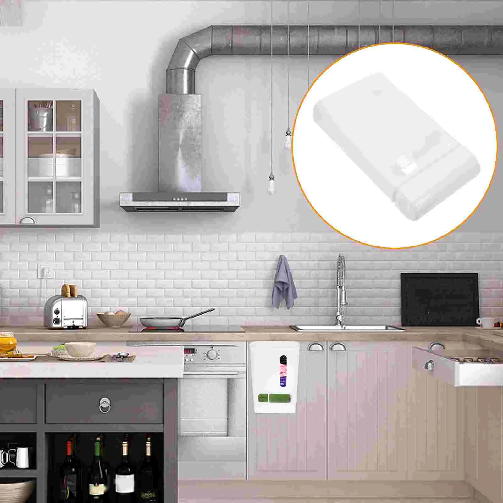 

Trash Bags Garbage Storage Box Organizers Grocery Container Dispenser Waste Saver White Plastic Hanging