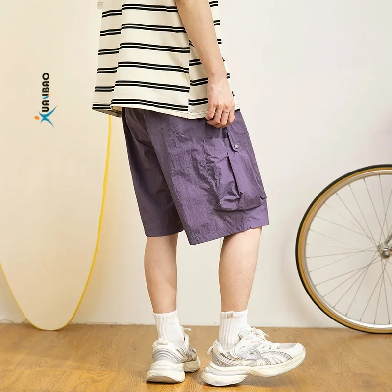 Городская мода 2024 новые летние мужские спортивные повседневные тонкие шорты в