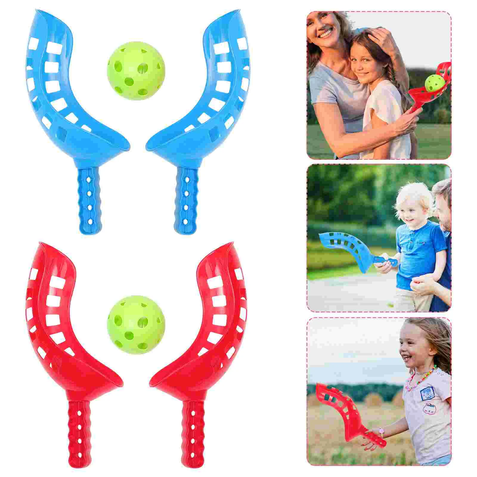 

Catch Game Toy Games Kidstoys Setscoopoutdoorsportsthrow Docking Launcher Beach Paddle Catching Tossing Click Shooter