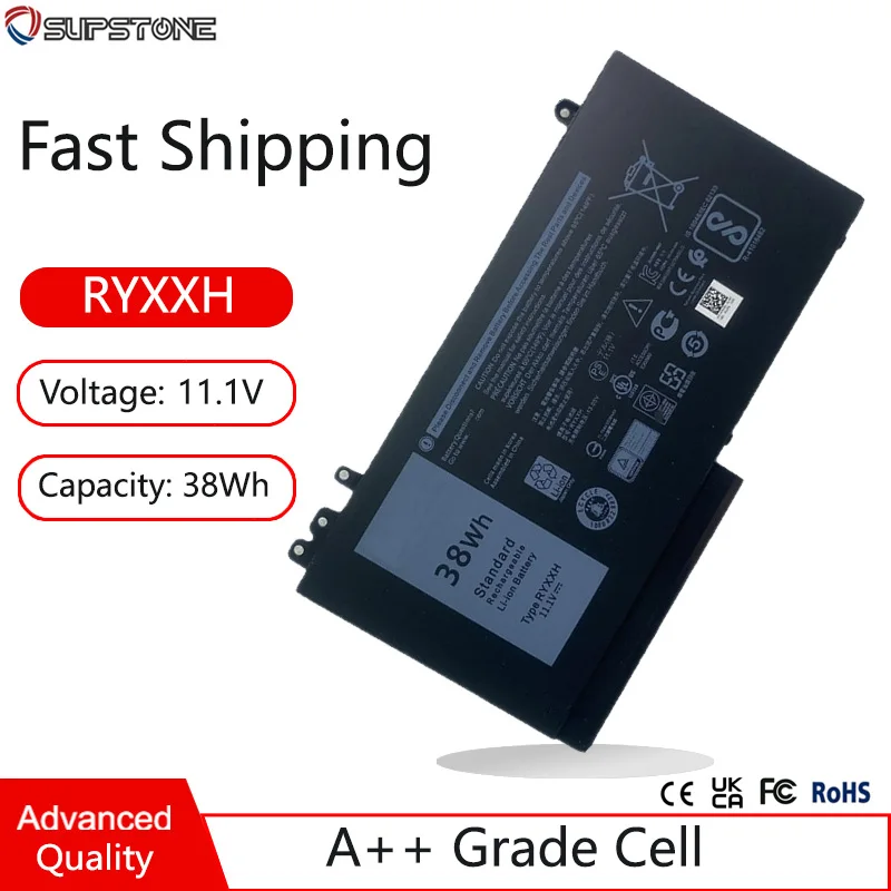 Фото Новый аккумулятор для ноутбука RYXXH 79VRK WYJC2 для Dell Latitude 11-3150,11-3160,11-3550 E5250,E5450,E5550,E5270,E5470 P25S №1