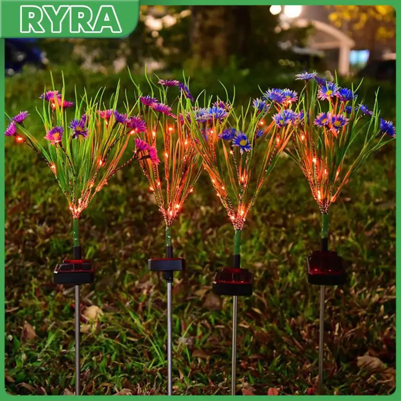 

Светодиодные фонари для сада во дворе, Высококачественная декоративная аккумуляторная лампа из АБС-пластика, садовые фонари для газона на солнечных батареях