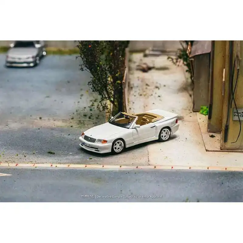 Фото TW в наличии 1:64 Mercedes Benz SL 500 Koenig Specials Белая литая под давлением модель автомобиля Коллекция игрушек Tarmac Works №2