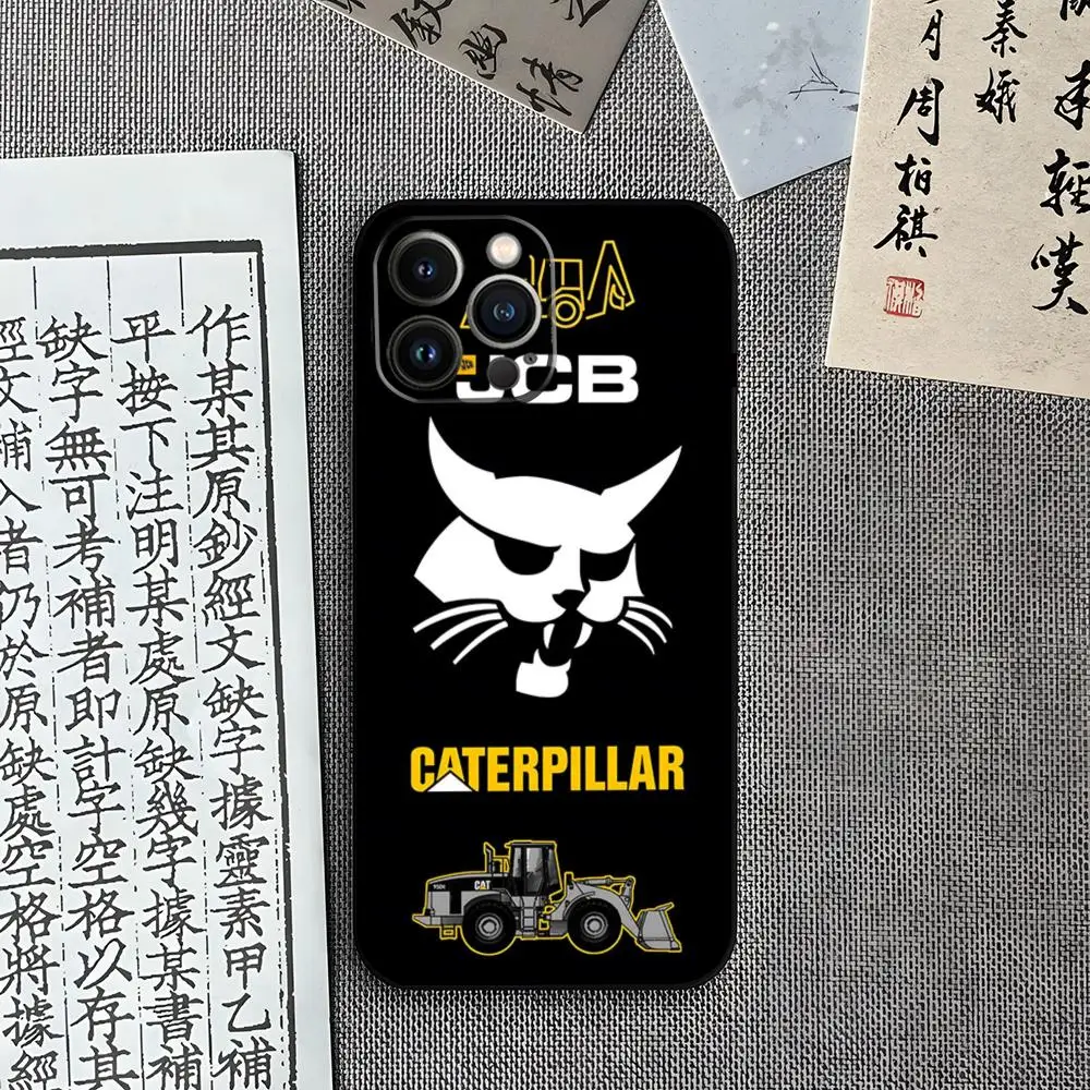 C-caterpillars Dozer Logo Mouse Pad For Xiaomi 14 12 Pro 11 13 Lite 10T 12X 11i F3 Full Note POCO M4 M3 X4 Cover