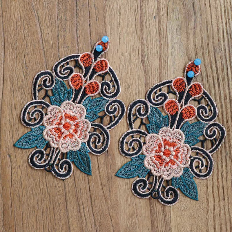 Женский этнический браслет с вышивкой в виде цветка модный танцевальный