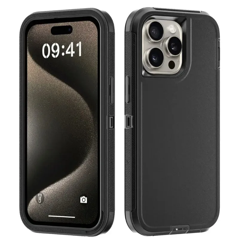 Противоударный пыленепроницаемый чехол 3 в 1 сверхпрочный бронированный для iPhone
