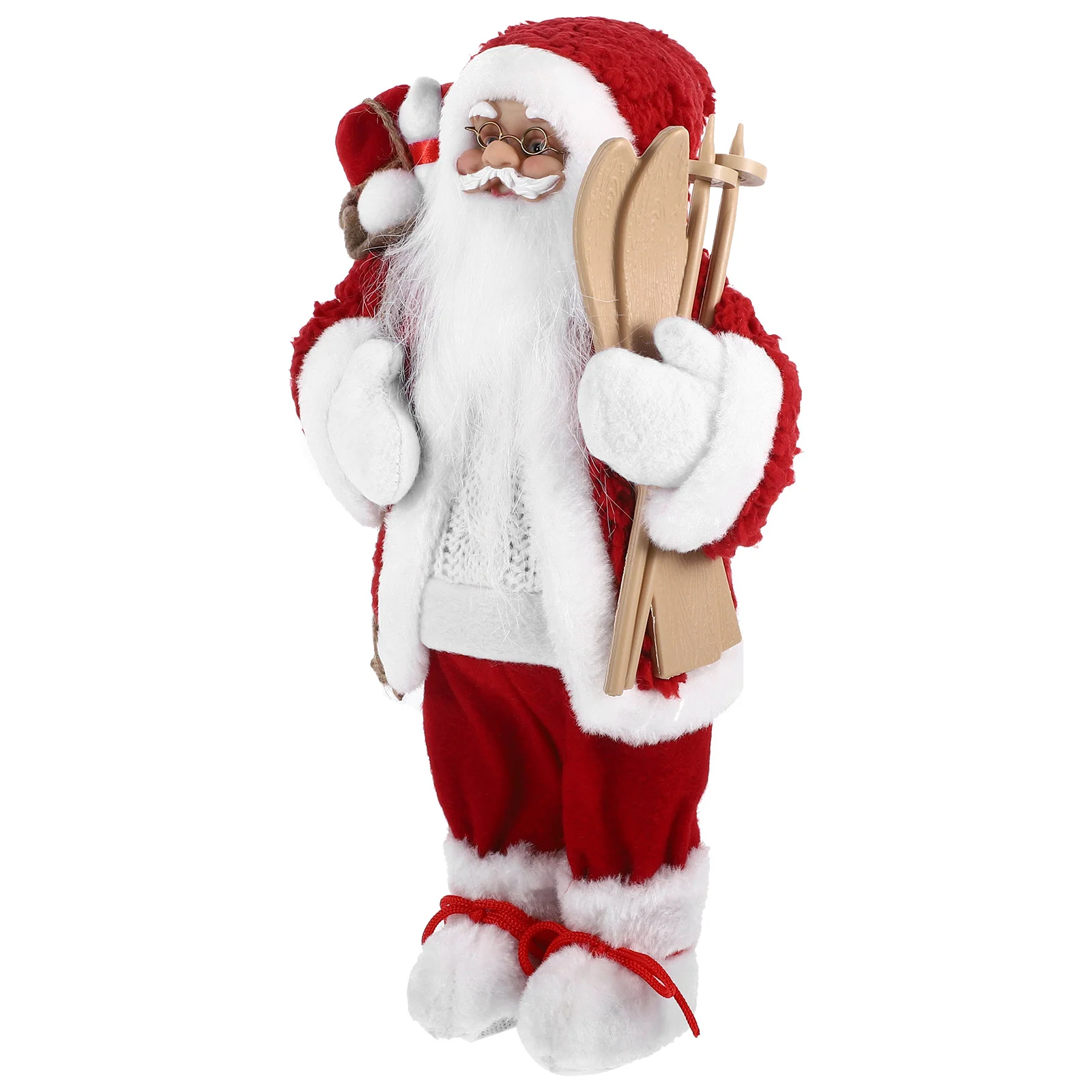 

Xmas Party Supplies Christmas Santa Claus Tabletop Decoration Toys Decorate Figurines Plastic Festival Supply Office