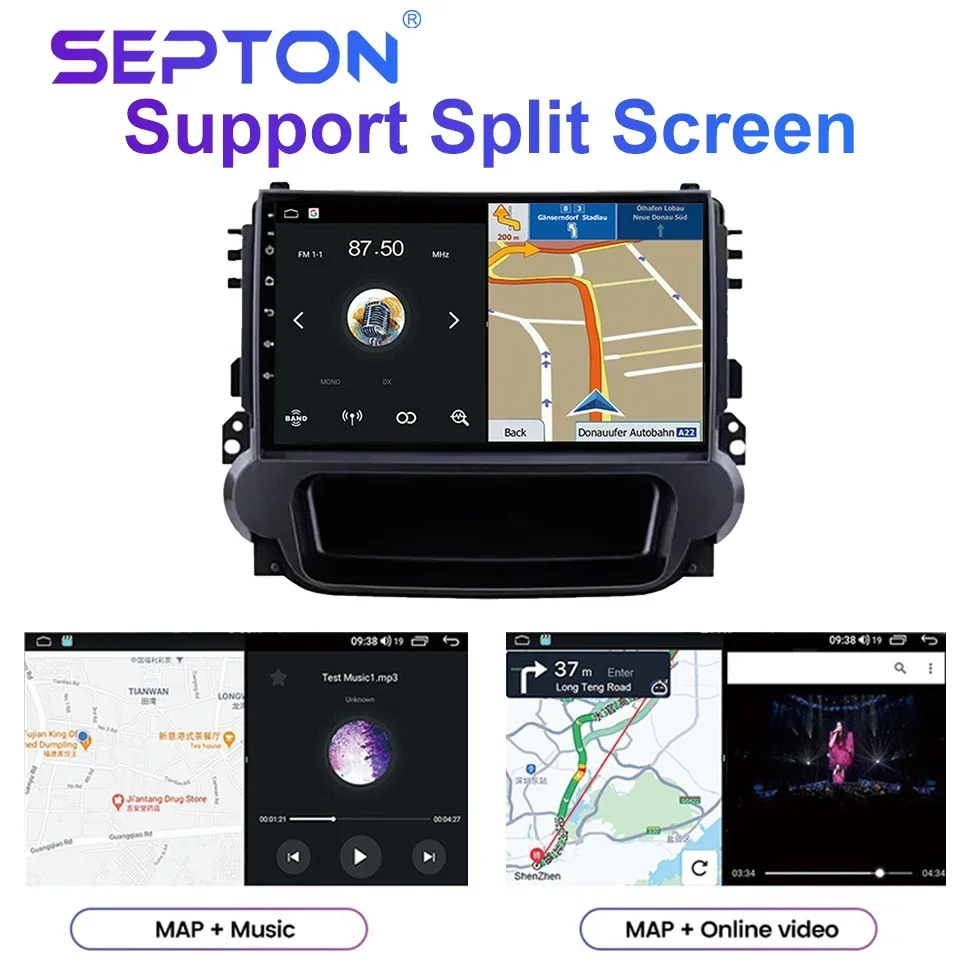 Автомобильный радиоприемник SEPTON Android 8G + 128G для Chevrolet Malibu 2012-2015 GPS CarPlay