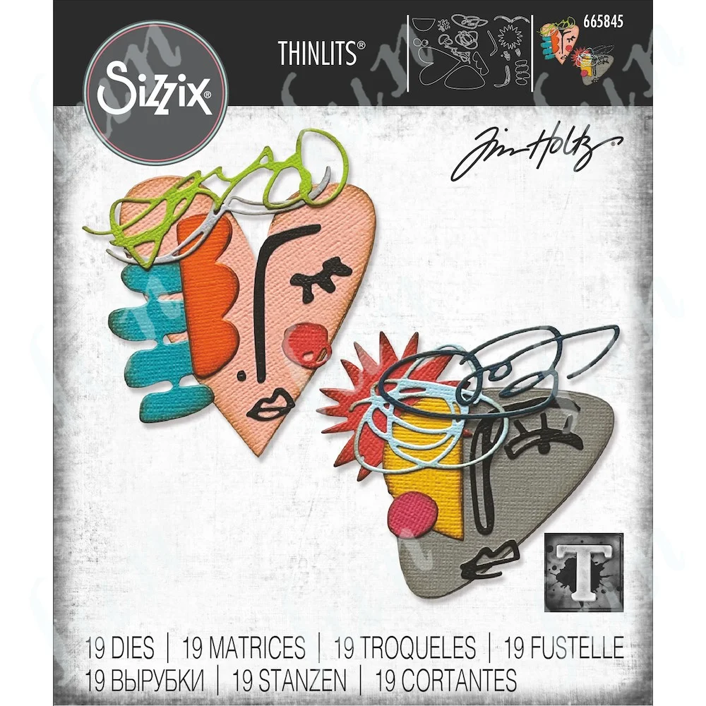 

Spring Abstract Faces Thinlits Metal Cutting Dies Diy Paper Greeting Card Scrapbooking Diary Decoration Drawing Embossing Molds