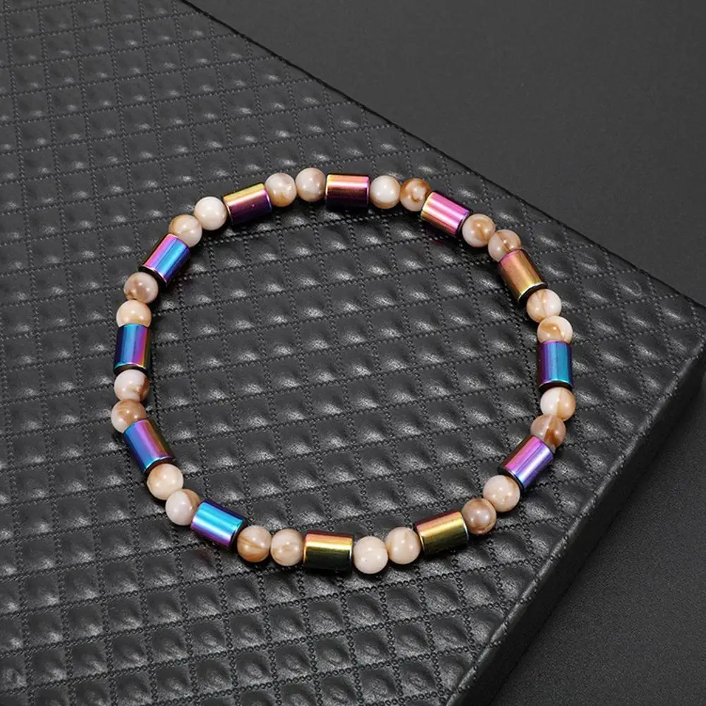 

Weight Loss Magnet Anklets For Women Men Colorful Stone Magnetic Therapy Bracelets Anklet Pain Relief Slimming Health Jewelry