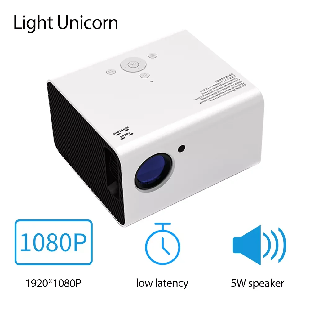

NEW2023 H5 Projector Native 1920 *1080P LED Proyector Home Theater Smart Phone Video Beamer Full Projetor