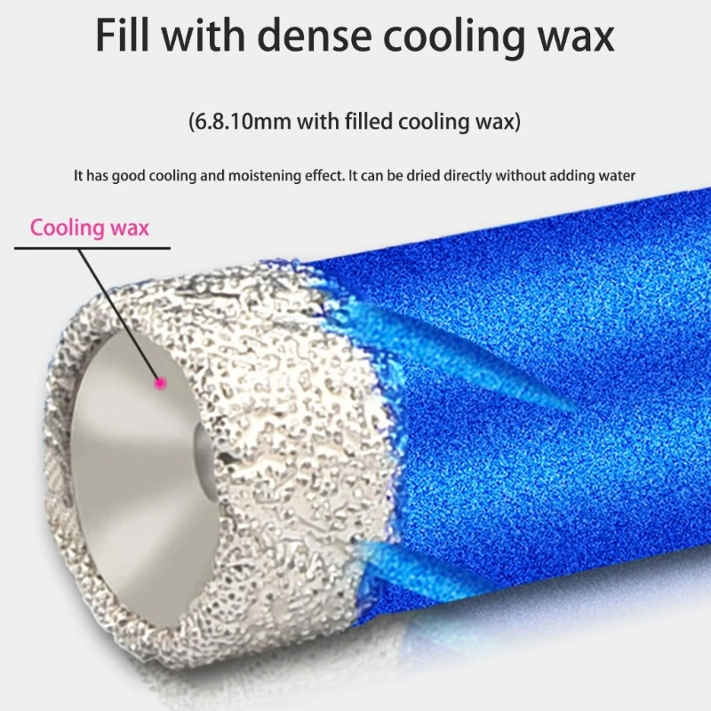 9 шт. набор сверл с резьбой для сухой алмазной вакуумной пайки корончатая пила