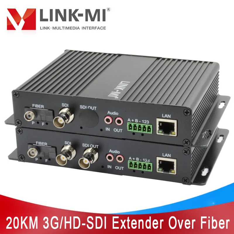 

Волоконно-оптический преобразователь LINK-MI 3G/Φ на 20 км с RS485, RS422, RS232 Ethernet, стерео аудио SDI волоконно-оптический удлинитель LC/FC
