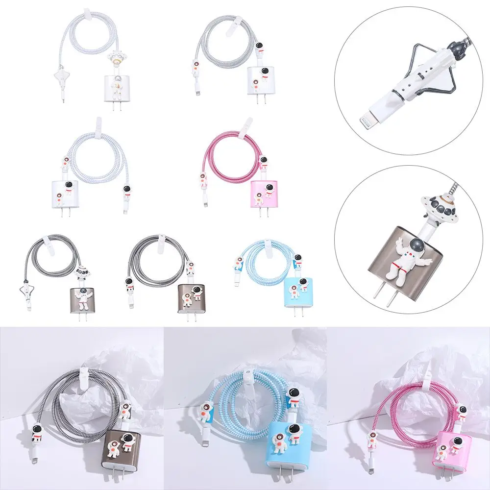 

New 18W/20w for Apple 13pro max Protective Shell Data Cable Protective Cover Soft Silicon Charging Head Astronaut