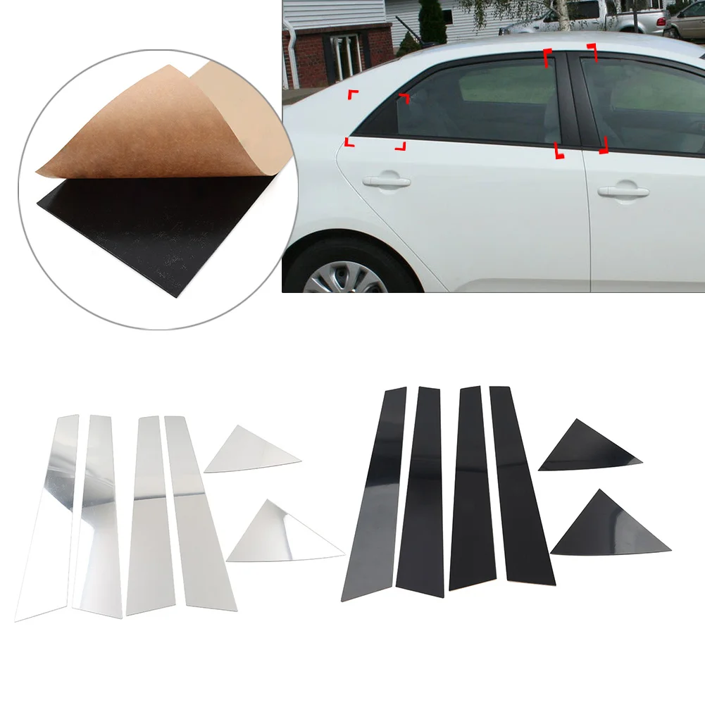 6 шт. накладки на Автомобильные стойки для дверей и окон Kia Forte K3 Cerato 2009 2010 2011 2012