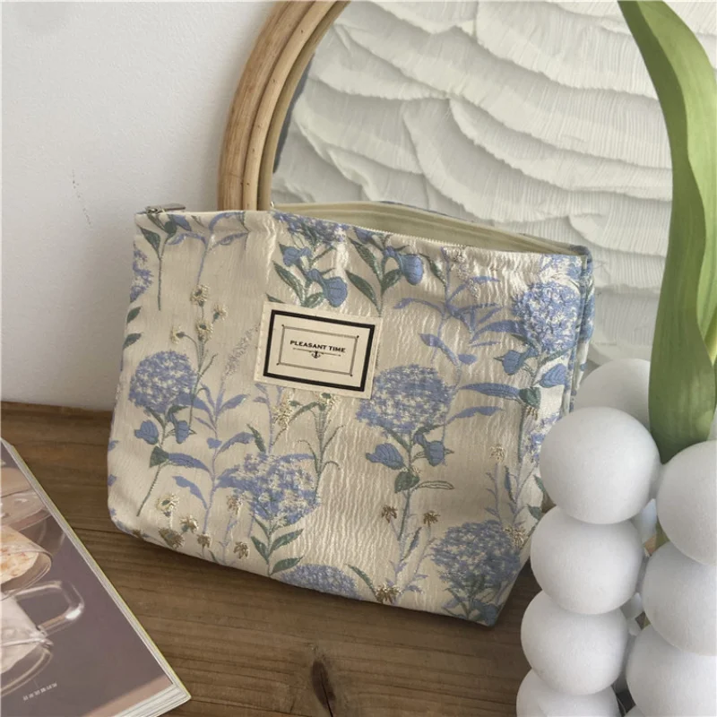 

Flower Women's Makeup Bags Travel Toiletries Wash Bags Large Beauty Cosmetic Bag Multifunction Canvas Handbags Storage Organizer