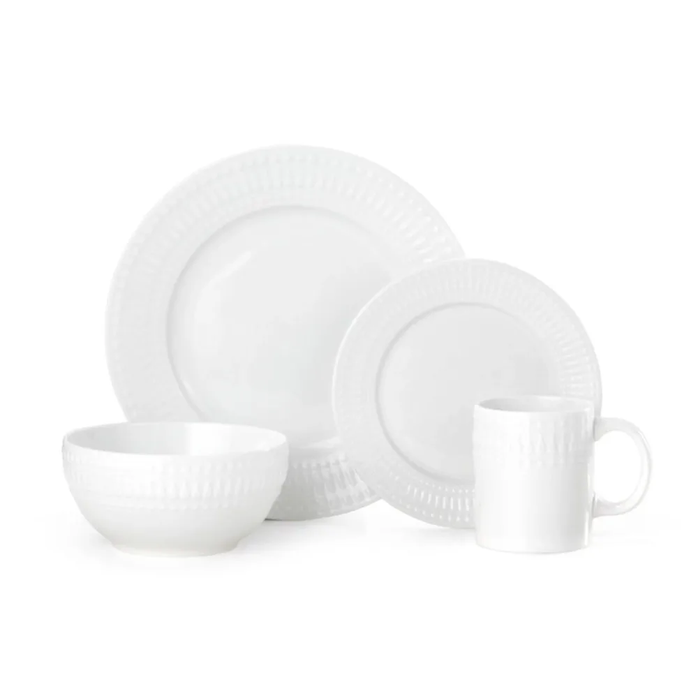 

Фарфор BOUSSAC, Кассандра, набор посуды из 16 предметов, сервировочная посуда, кухонные тарелки, обеденные тарелки